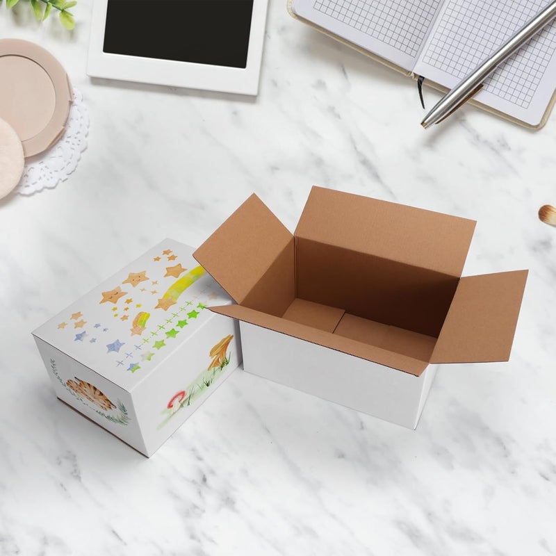 SPEPLA Shipping Boxes 10x7x5 Set of 40, White Corrugated Cardboard Box for Mailing Business Packaging - Image 3